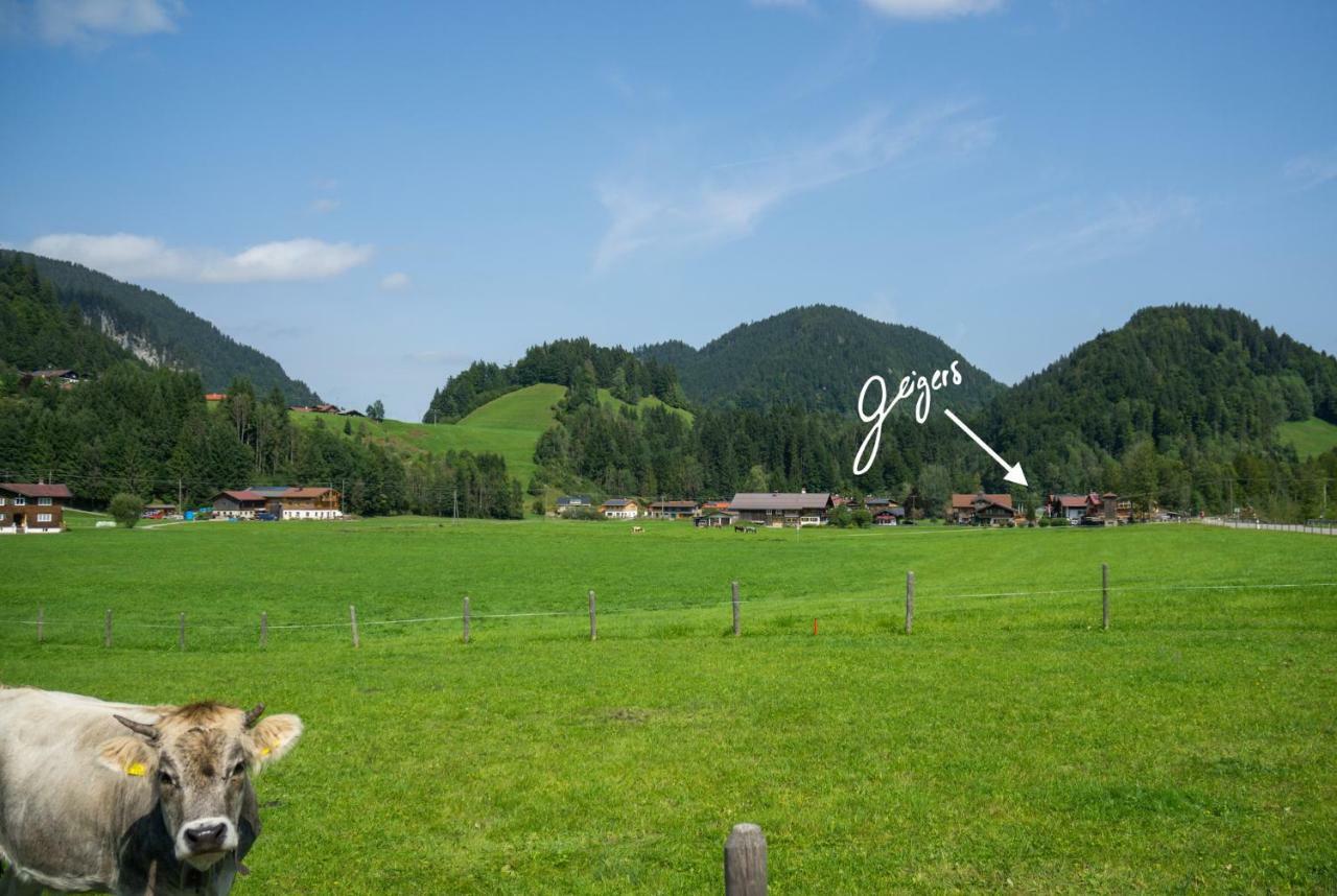 Geigers Ferienhaus Tiefenbach bei Oberstdorf 外观 照片
